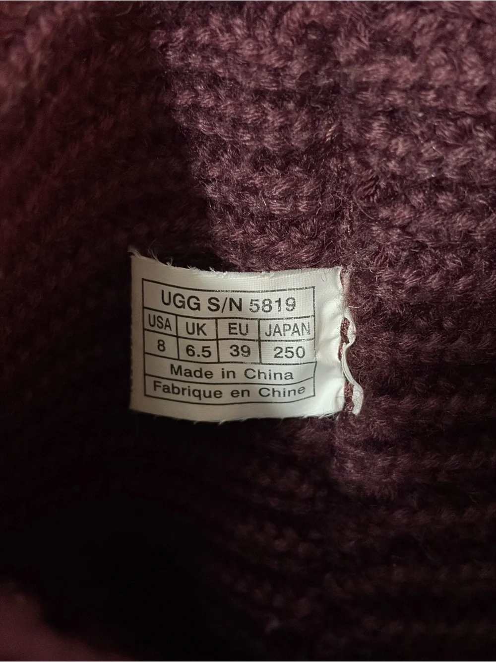 UGG features australia